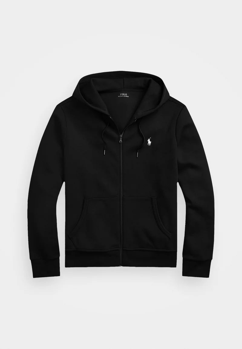 Polo Hoodie Black